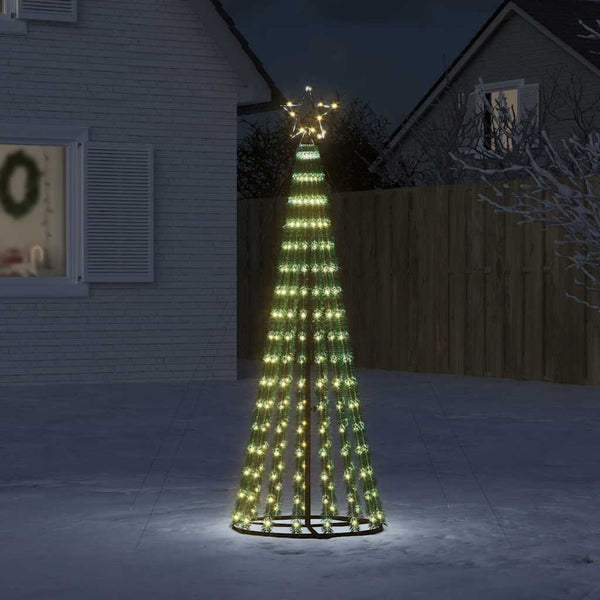 HKM-223379 Warm White LED Christmas Tree with 275 Lights - 180 cm Compact Design