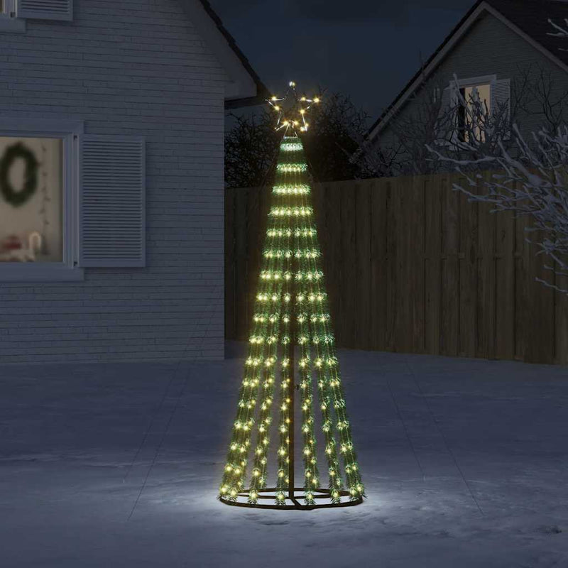 HKM-223379 Warm White LED Christmas Tree with 275 Lights - 180 cm Compact Design