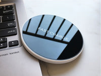 HKM-223443 Ultra-Thin Tempered Glass Panel Wireless Charger with Smart Overcurrent and Over-Temperature Protection