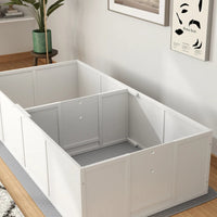 HKM-2234685 Whelping Box for Large Dogs with Waterproof Pad and Adjustable Entrance Door