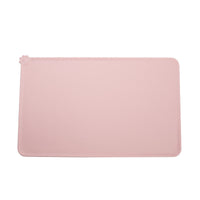 HKM-2235197 Waterproof Non-Slip Silicone Pet Bowl Mat - 48x30cm in Gray, Pink, or Black