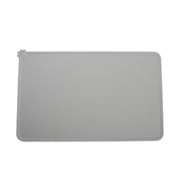 HKM-2235197 Waterproof Non-Slip Silicone Pet Bowl Mat - 48x30cm in Gray, Pink, or Black