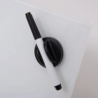 HKM-223699 Small Desktop Glass Dry Erase Board with Stand for Classroom and Office Use