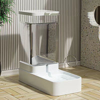 HKM-2239165 Large-Capacity Cat and Dog Water Dispenser and Automatic Feeder with Transparent Design