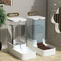 HKM-2239165 Large-Capacity Cat and Dog Water Dispenser and Automatic Feeder with Transparent Design
