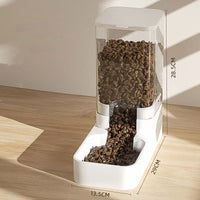 HKM-2239165 Large-Capacity Cat and Dog Water Dispenser and Automatic Feeder with Transparent Design