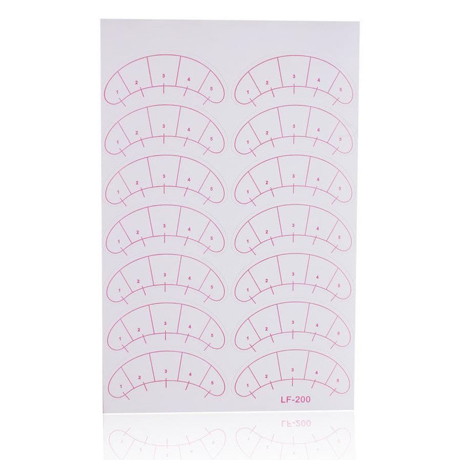 HKM-223955 Isolation Eye Stickers for Eyelash Grafting Practice - Tear Resistant and Tough Paper with Marked Scale for Novices