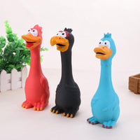 HKM-2239805 Bite-Resistant Dog Toy with Squeaking Chicken Sound - Natural Latex, Soft and Engaging Design