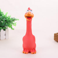 HKM-2239805 Bite-Resistant Dog Toy with Squeaking Chicken Sound - Natural Latex, Soft and Engaging Design