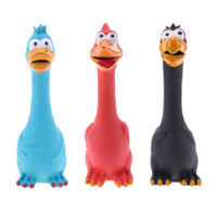 HKM-2239805 Bite-Resistant Dog Toy with Squeaking Chicken Sound - Natural Latex, Soft and Engaging Design