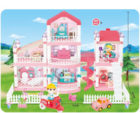 HKM-224019 Educational Light and Music Plastic House Play Set for Kids