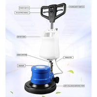 HKM-224147 1200W 18-Inch Multifunctional Floor Buffer with 154 RPM for Floor Cleaning and Polishing