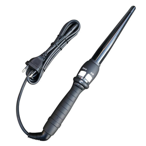 HKM-224211 Ceramic Cone Hair Curler with Adjustable Temperature for Dry Hair, 16-20MM Diameter, 65W Power, 2.5m Cord