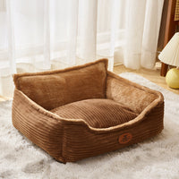 HKM-2242237 All-Season Removable Washable Dog Bed for Small to Medium Dogs with Cozy Cushion and Cat Nest