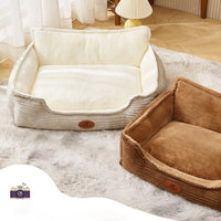 HKM-2242237 All-Season Removable Washable Dog Bed for Small to Medium Dogs with Cozy Cushion and Cat Nest