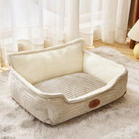 HKM-2242237 All-Season Removable Washable Dog Bed for Small to Medium Dogs with Cozy Cushion and Cat Nest