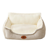 HKM-2242237 All-Season Removable Washable Dog Bed for Small to Medium Dogs with Cozy Cushion and Cat Nest