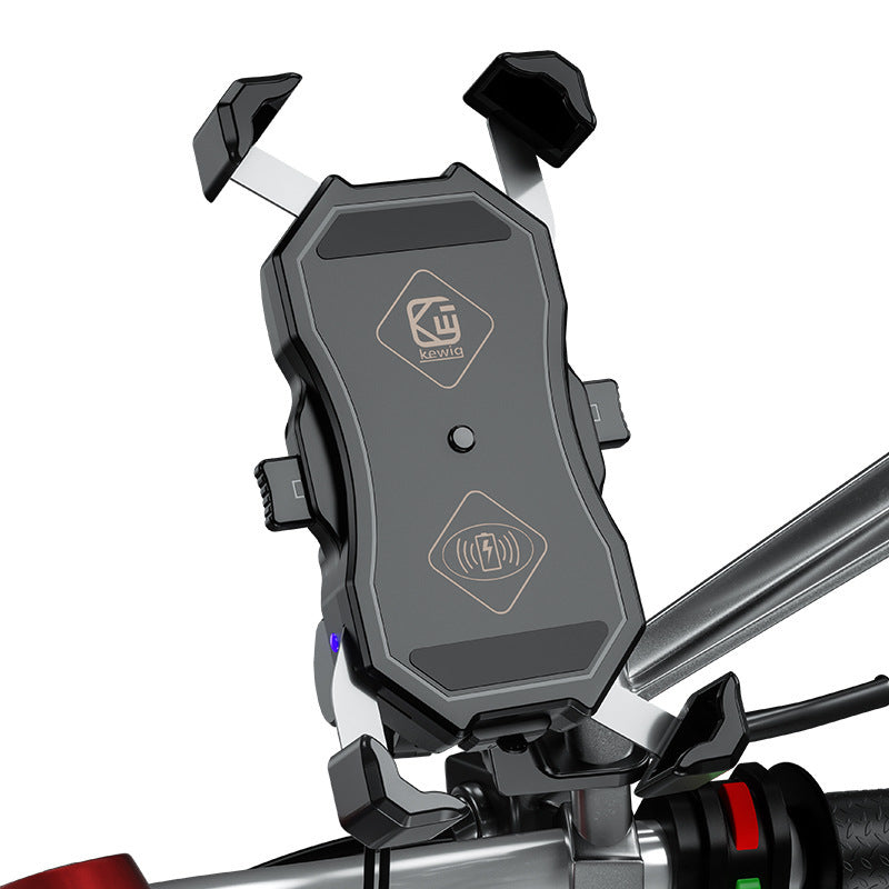 HKM-224275 Wireless USB Charging Mobile Phone Holder with Adjustable Clamp and Fast Charge Support