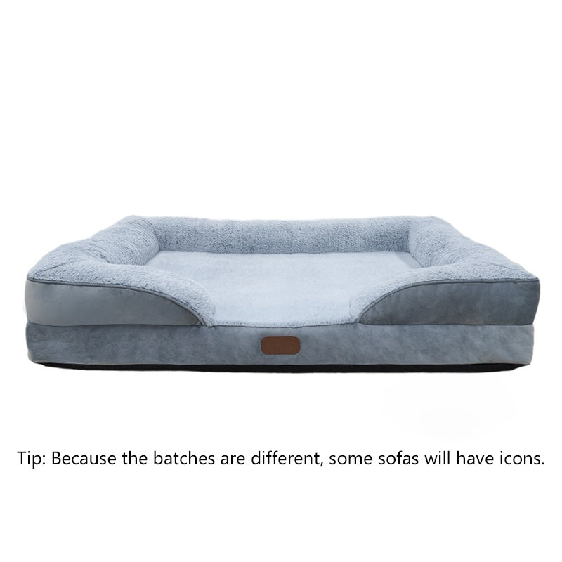 HKM-2243389 Waterproof Sofa Bed for Medium to Large Dogs and Cats - Comfortable Pet Nest with Soft Blanket