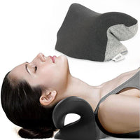 HKM-224403 Cervical Traction Pillow with Heating and Massage Function, Pure Cotton Fabric, Single Use, Available in Blue or Grey