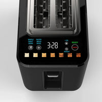 HKM-224467 Digital Timer Bread Toaster with Smart Touchscreen and Sandwich Clamps