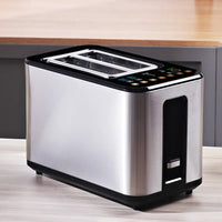HKM-224467 Digital Timer Bread Toaster with Smart Touchscreen and Sandwich Clamps