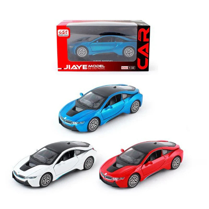 HKM-224531 1:32 I8 Supercar Alloy Diecast Model Car Toy for Ages 5 and Up