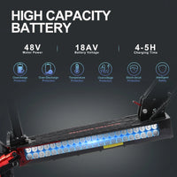 HKM-224595 Foldable Electric Scooter 48V 15Ah, 800W Motor, 55km Range, Off-Road Tires, Dual Suspension