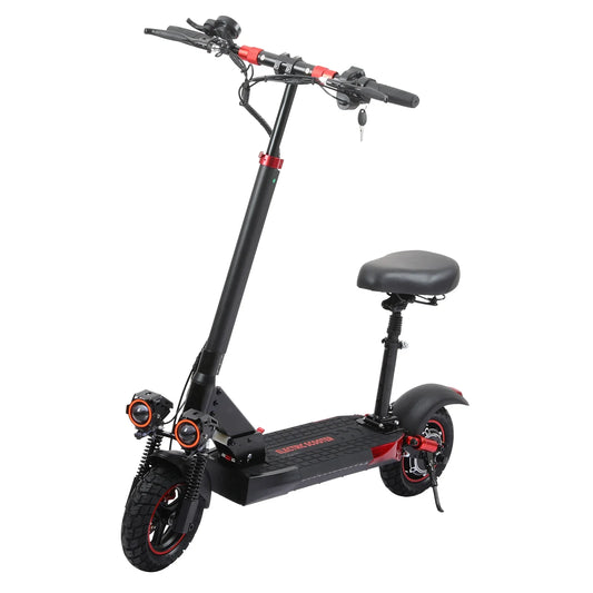 HKM-224595 Foldable Electric Scooter 48V 15Ah, 800W Motor, 55km Range, Off-Road Tires, Dual Suspension