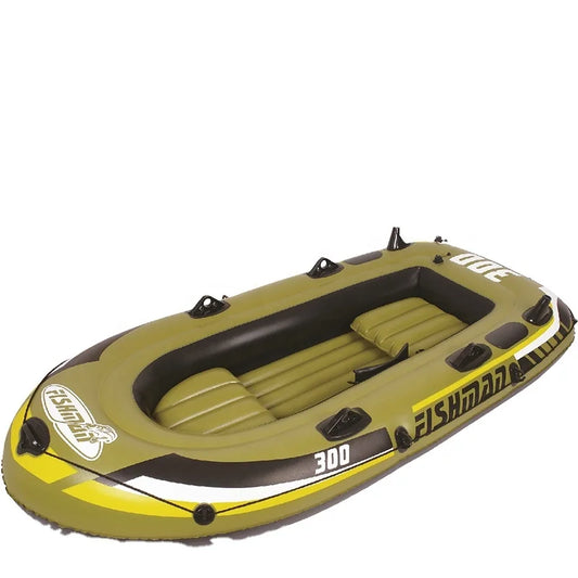 HKM-224595 Inflatable Fishing Boat Set - 300 Model, 252cm x 125cm x 40cm, PVC Material