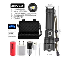 HKM-224595 USB Rechargeable Zoom Glare Flashlight with Power Display for Outdoor Activities