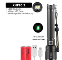 HKM-224595 USB Rechargeable Zoom Glare Flashlight with Power Display for Outdoor Activities