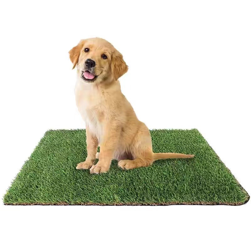 HKM-2246589 Artificial Pet Grass Mat for Dogs and Cats, Indoor and Outdoor Use, Green, Various Sizes Available