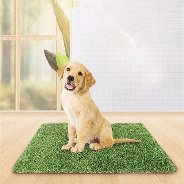 HKM-2246589 Artificial Pet Grass Mat for Dogs and Cats, Indoor and Outdoor Use, Green, Various Sizes Available