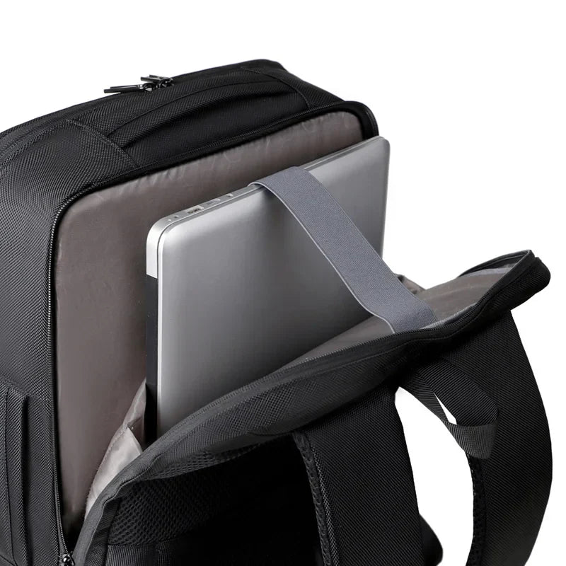 HKM-224787 Lightweight Double-Headed Zipper Laptop Backpack with USB Charging Capability