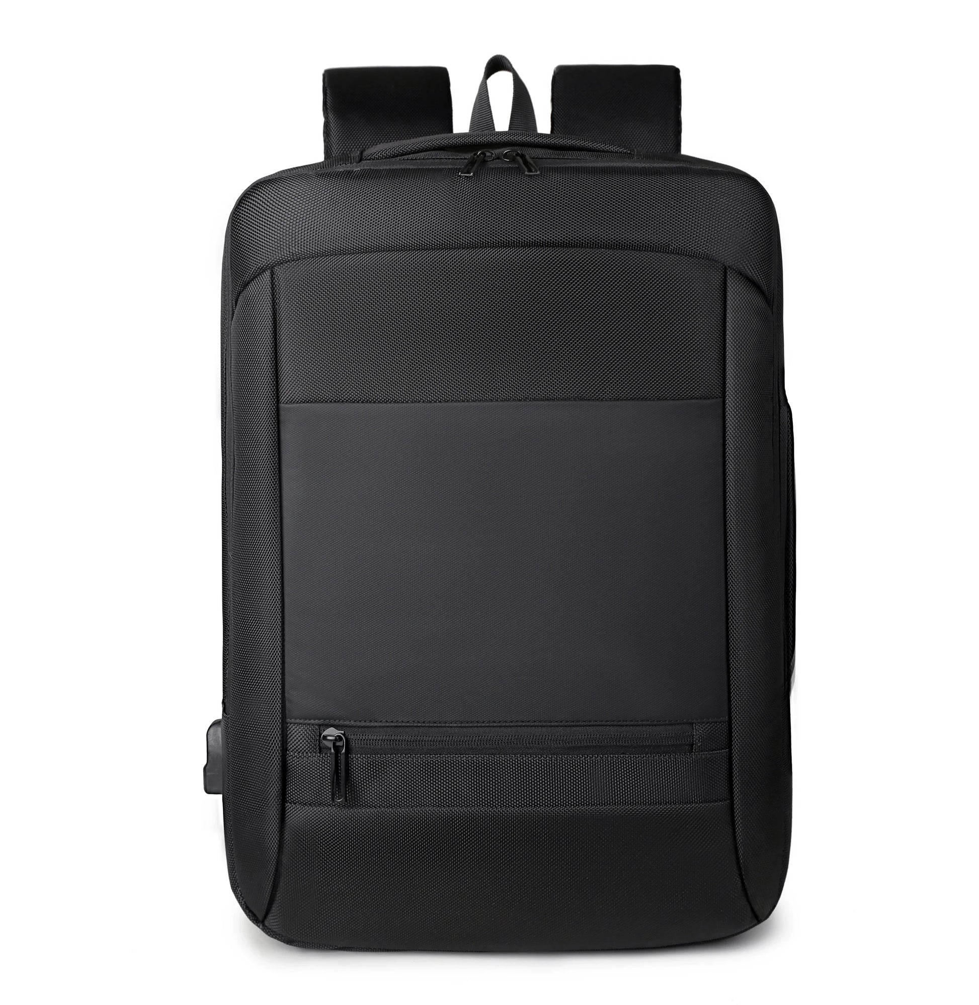HKM-224787 Lightweight Double-Headed Zipper Laptop Backpack with USB Charging Capability