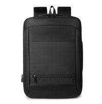 HKM-224787 Lightweight Double-Headed Zipper Laptop Backpack with USB Charging Capability