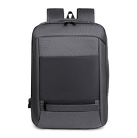 HKM-224787 Lightweight Double-Headed Zipper Laptop Backpack with USB Charging Capability