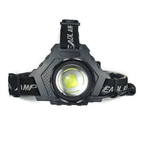 HKM-224787 Telescopic Zoom LED Headlight - Waterproof, USB Rechargeable, 50W, 200-500m Range