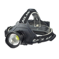 HKM-224787 Telescopic Zoom LED Headlight - Waterproof, USB Rechargeable, 50W, 200-500m Range