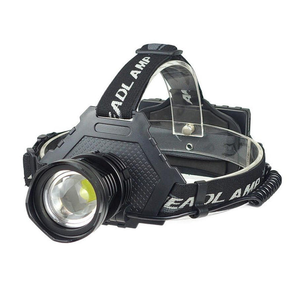 HKM-224787 Telescopic Zoom LED Headlight - Waterproof, USB Rechargeable, 50W, 200-500m Range