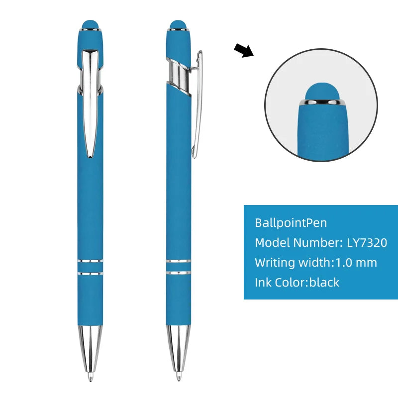 HKM-224851 Customisable Multi-Colour Ballpoint Pens with Plastic and Metal Design