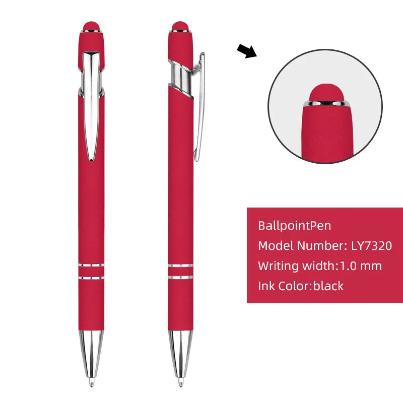 HKM-224851 Customisable Multi-Colour Ballpoint Pens with Plastic and Metal Design