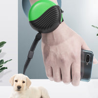 HKM-2250301 Adjustable 3-Meter Nylon Pet Leash for Cats and Dogs with Chrome Hook