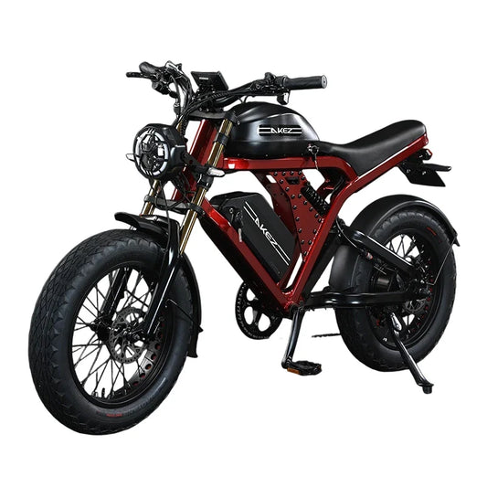 HKM-225043 High-Power 1500W Dual-Battery Electric Bike with 52V 55Ah Capacity and 120km Range