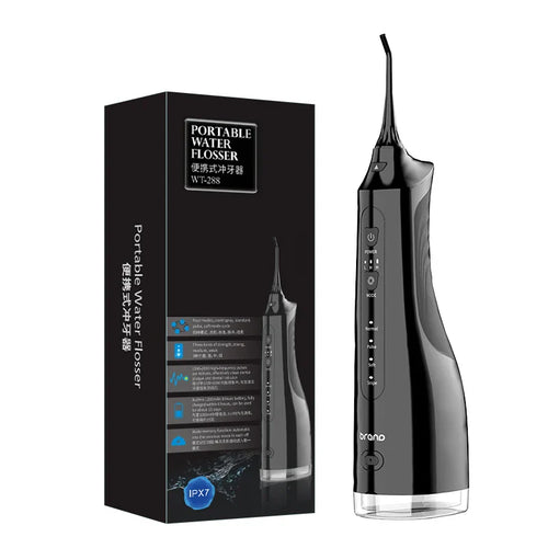 HKM-225043 Rechargeable Portable Water Flosser with 3 Cleaning Modes for Travel and Oral Care