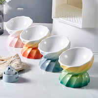 HKM-2250685 Ceramic Non-Slip Pet Bowl for Cats and Small Dogs, 145ml Capacity