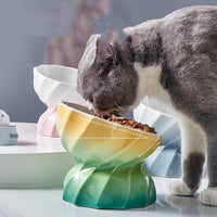HKM-2250685 Ceramic Non-Slip Pet Bowl for Cats and Small Dogs, 145ml Capacity