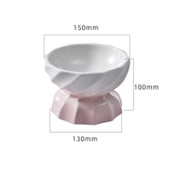 HKM-2250685 Ceramic Non-Slip Pet Bowl for Cats and Small Dogs, 145ml Capacity