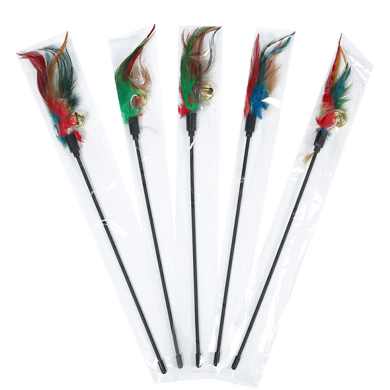 HKM-2251325 Colorful 65CM Cat Play Stick Toy for Biting and Interactive Fun